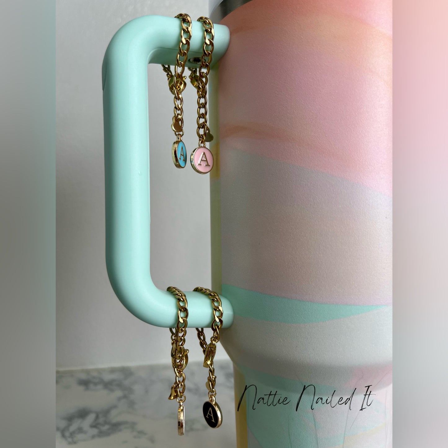 Tumbler Cup Charm Chains