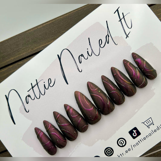 Hidden Temple Press On Nails