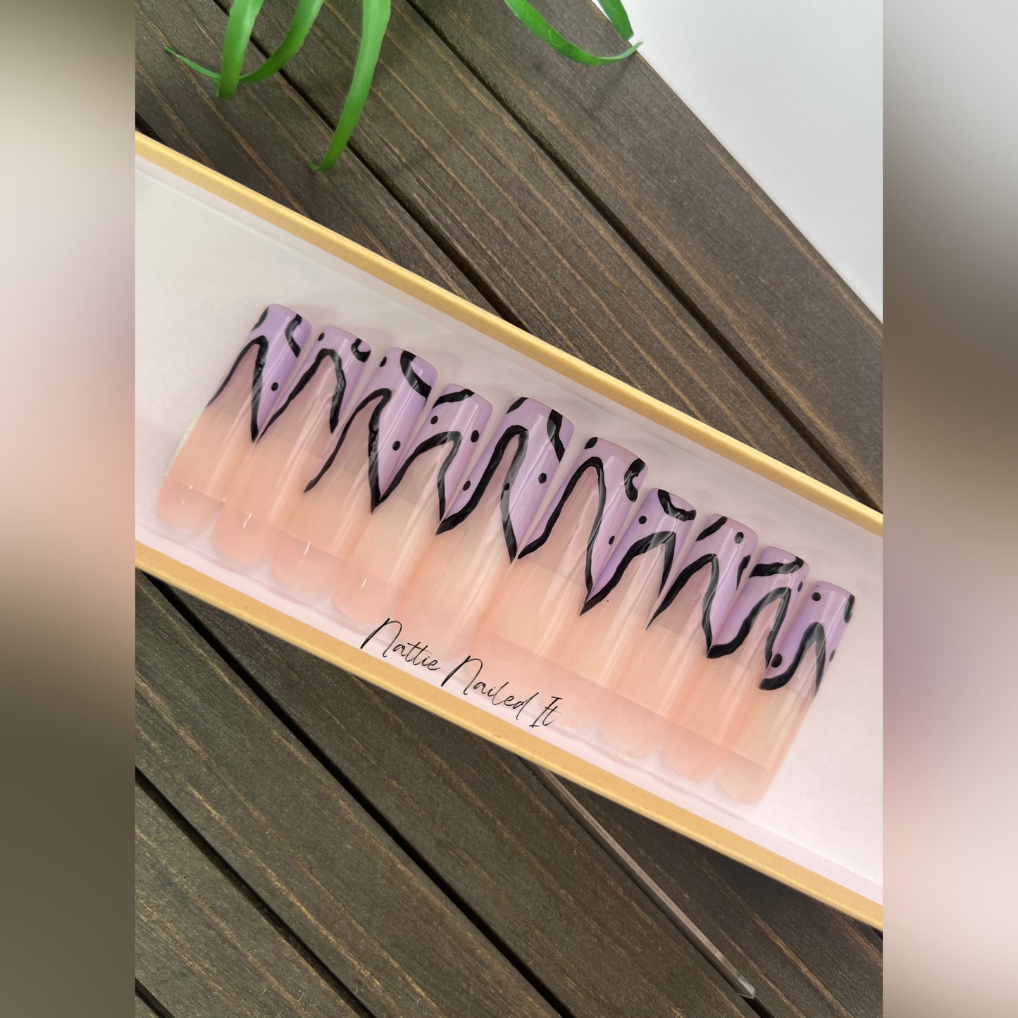 Milk Tea Press On Nails