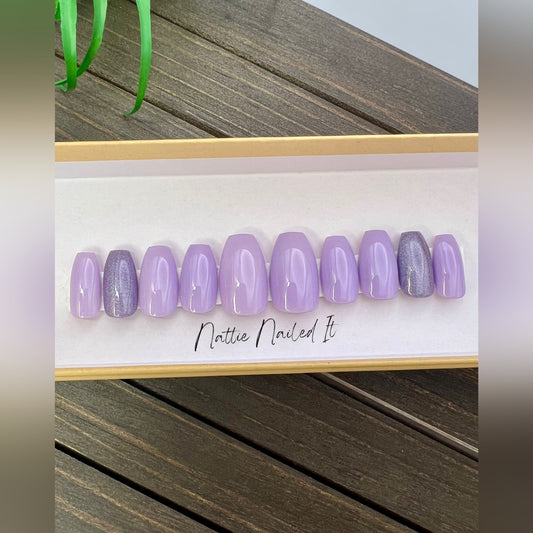 Purple People-Eater Press On Nails