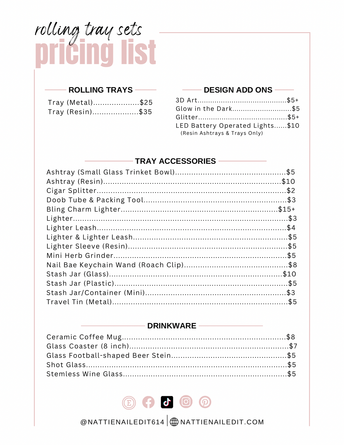 Custom Tray Set Deposit
