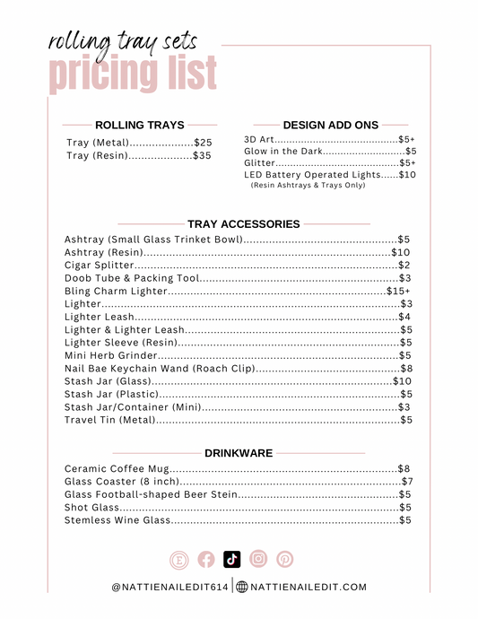 Custom Tray Set Deposit