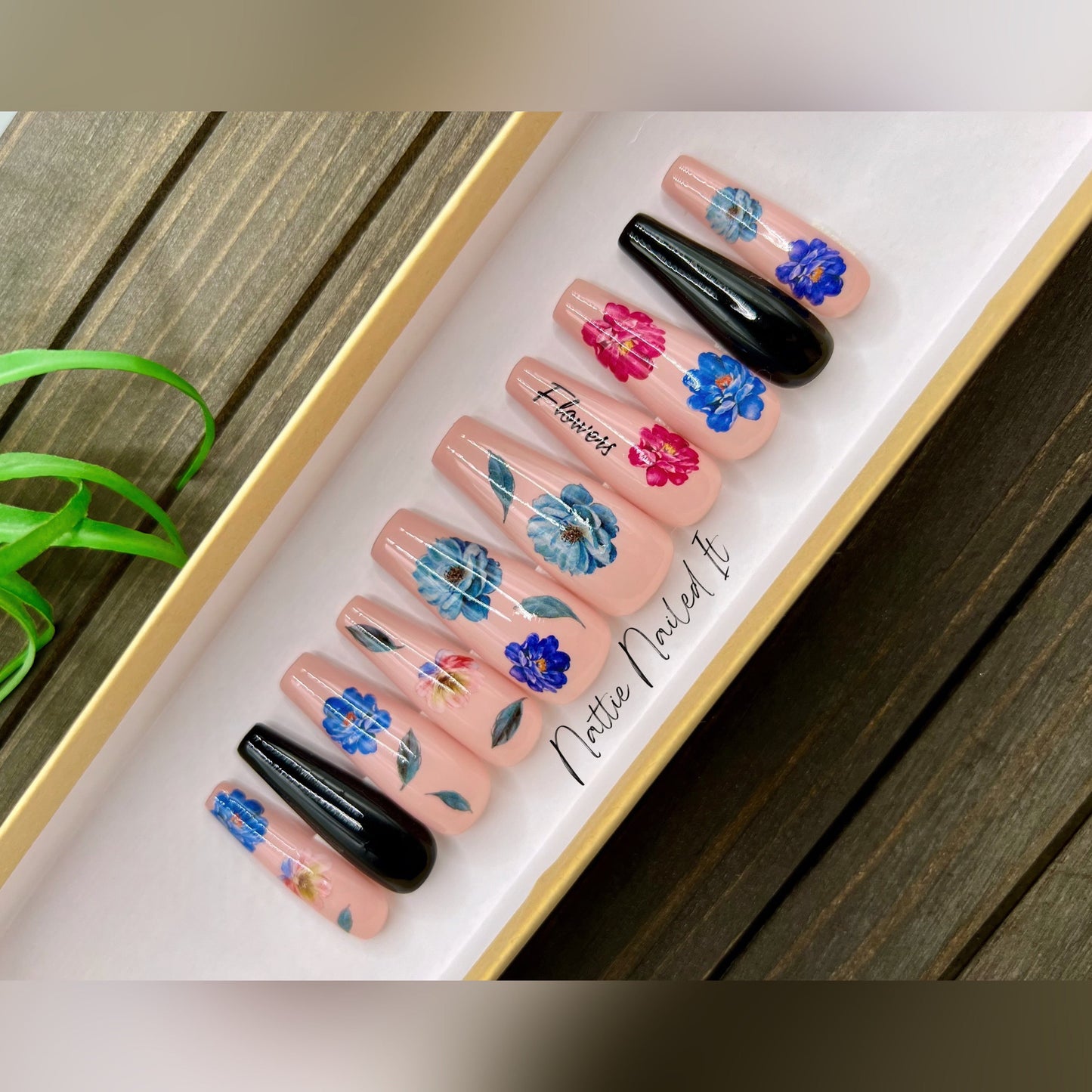 Dark Beauty Press On Nails