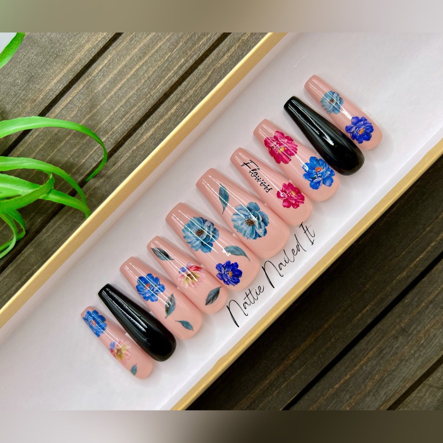 Dark Beauty Press On Nails