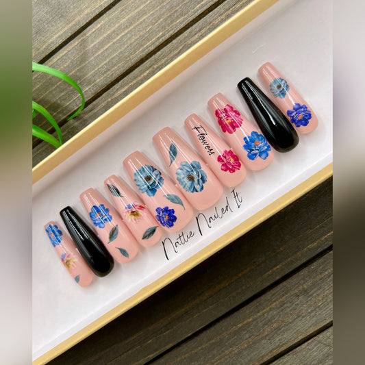 Dark Beauty Press On Nails