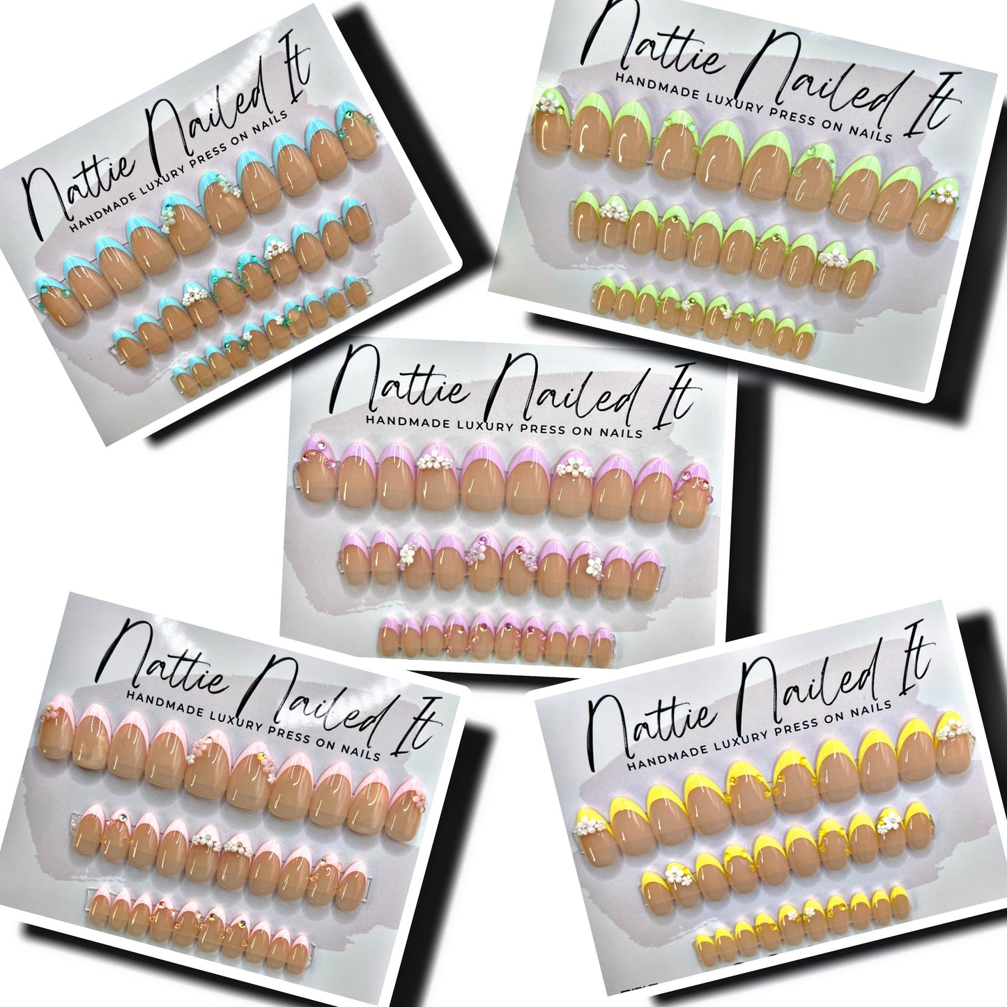 Pastel Petals Press On Nails