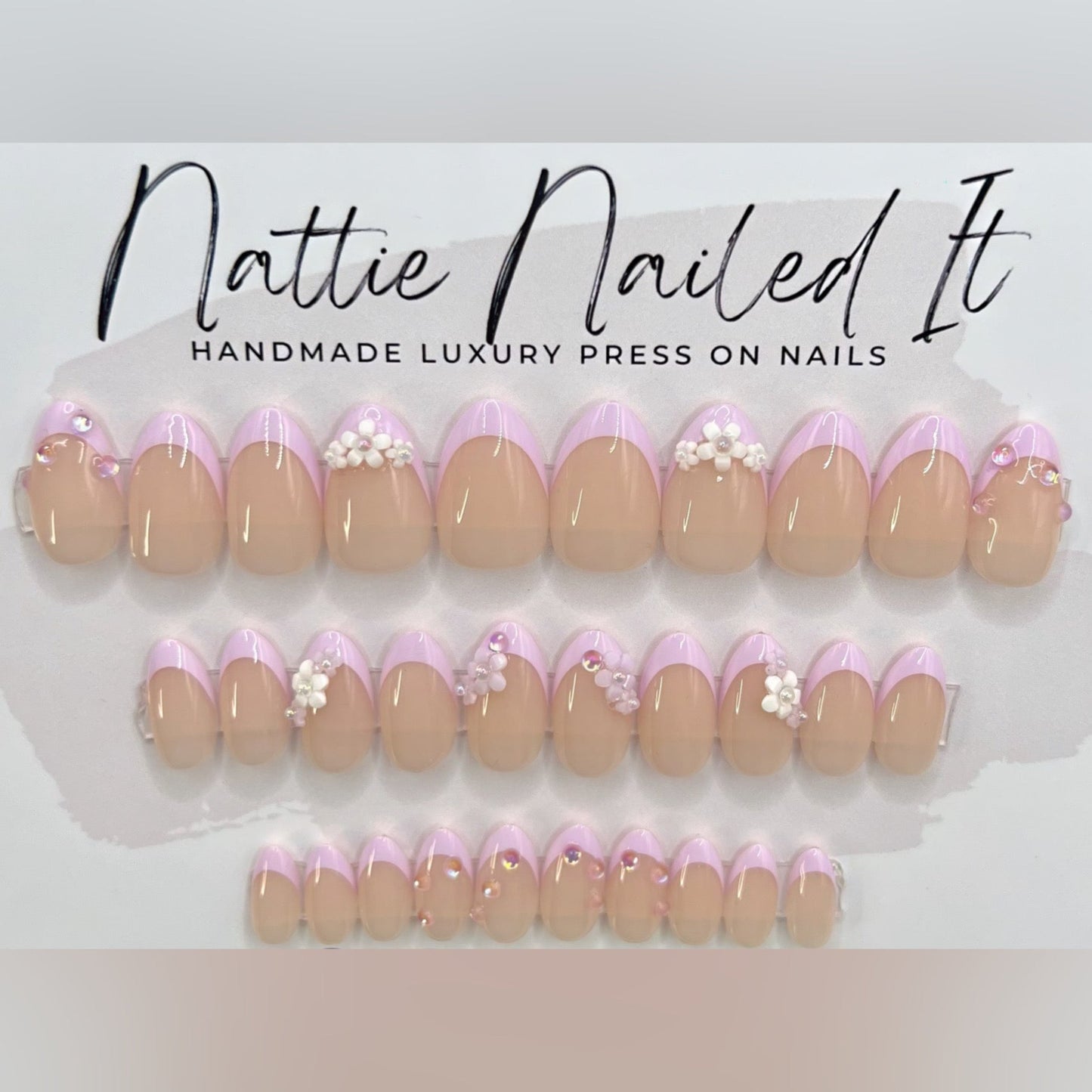 Pastel Petals Press On Nails