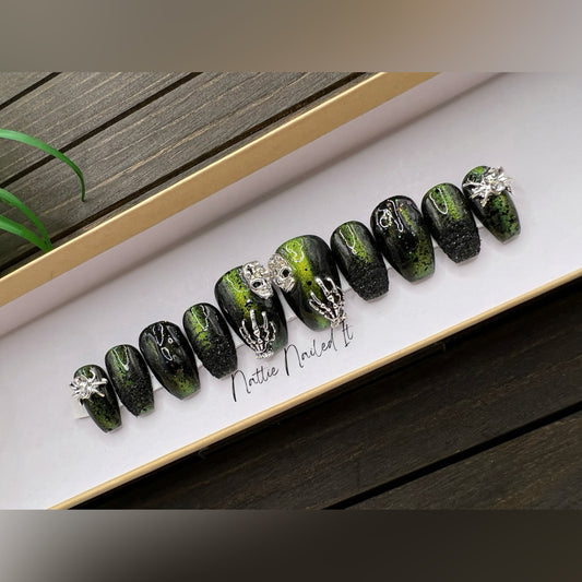 Green with Envy Press On Nails