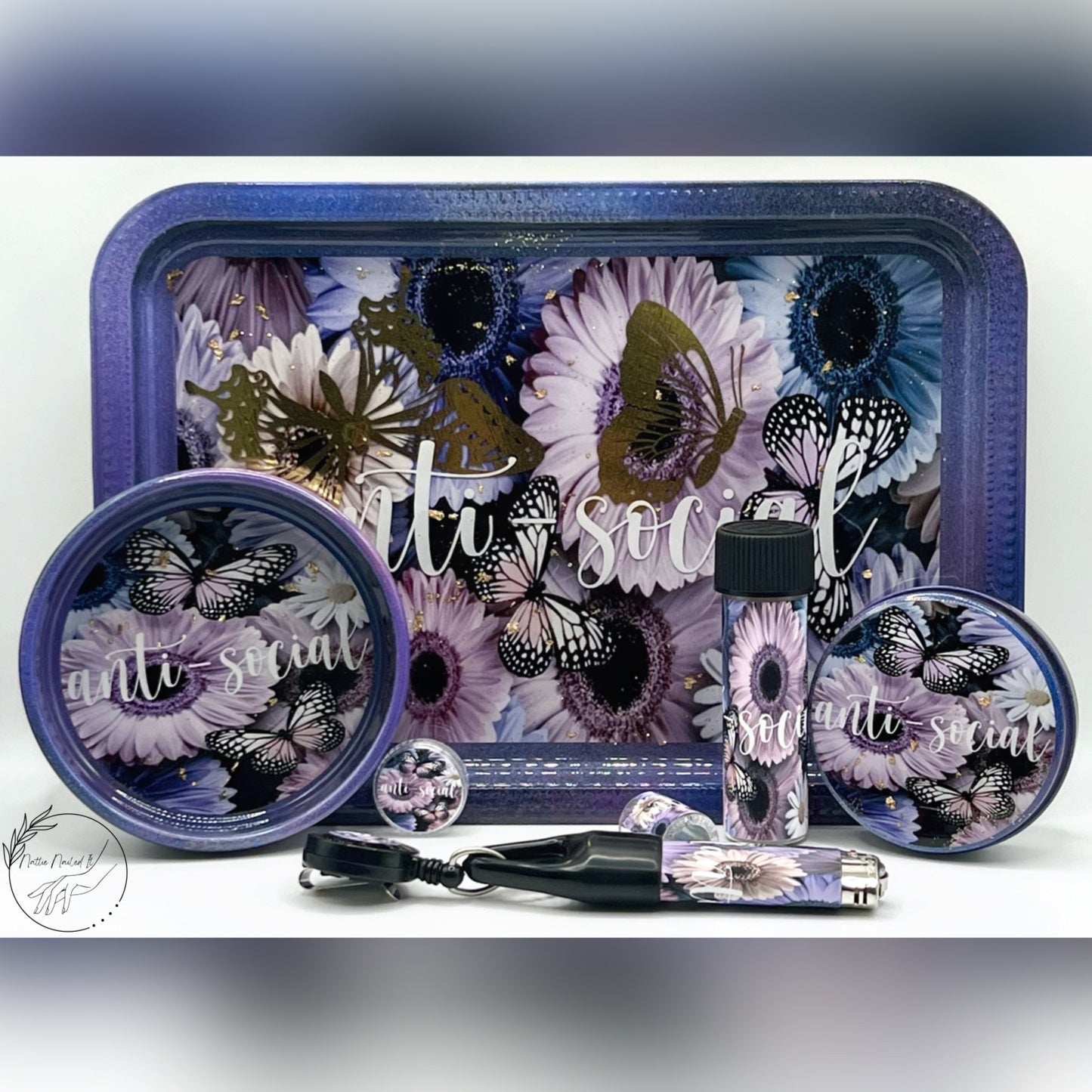 Anti-Social Butterfly Tray Set