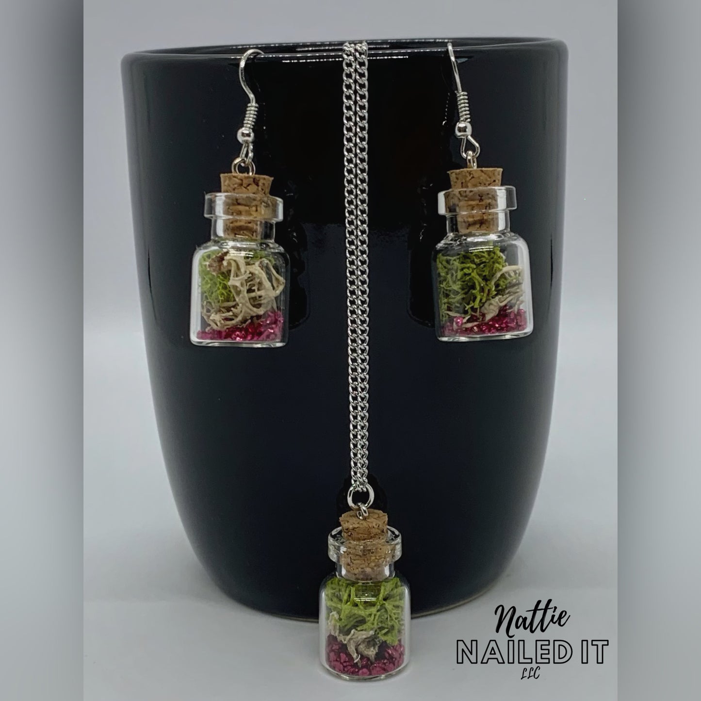 Mini Terrarium Jewelry Set