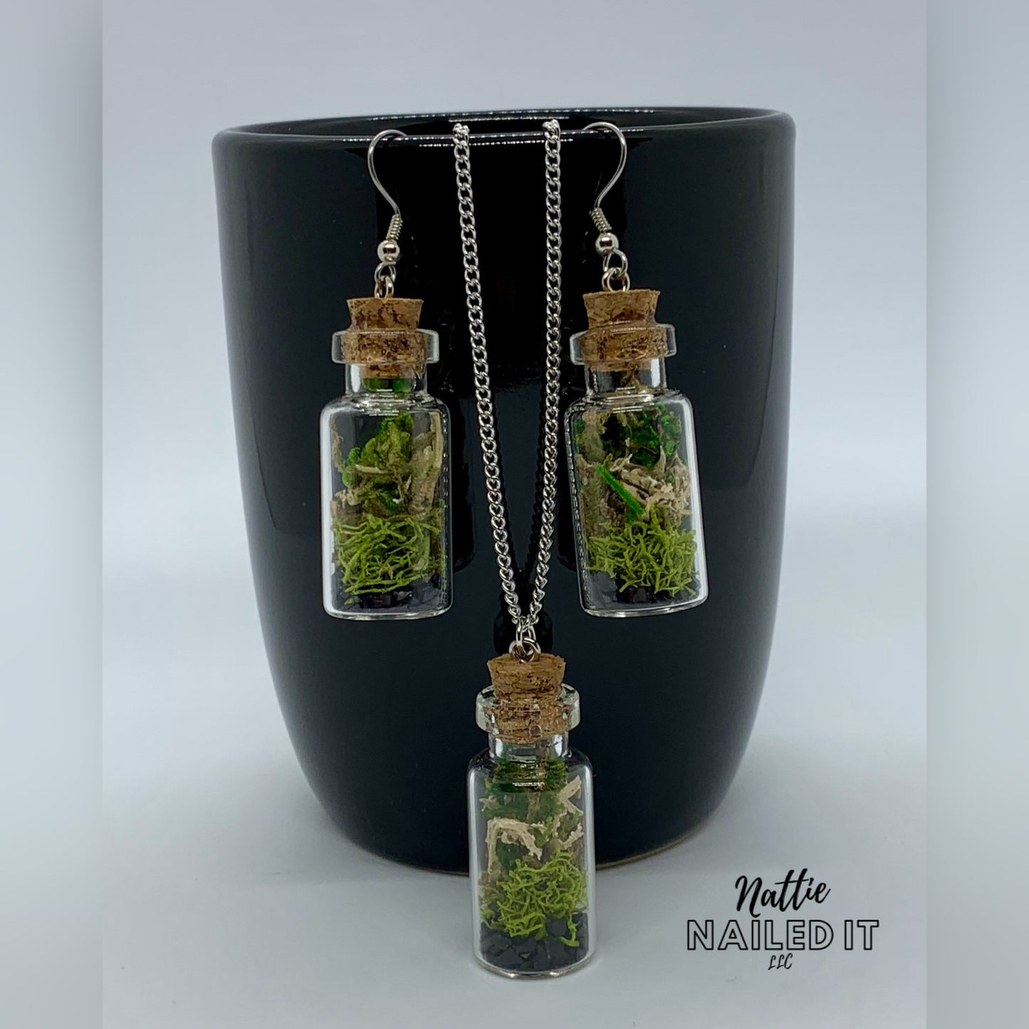 Mini Terrarium Jewelry Set