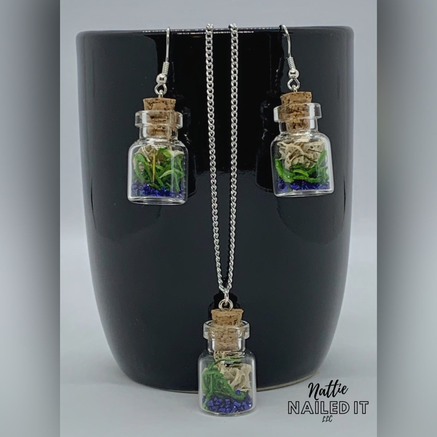 Mini Terrarium Jewelry Set