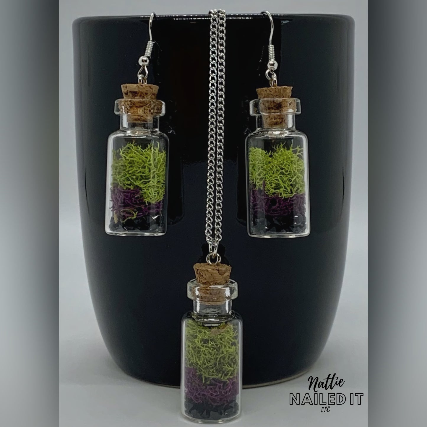 Mini Terrarium Jewelry Set
