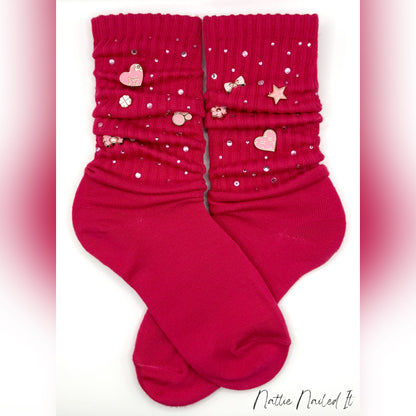 Pink Lady Charm Socks