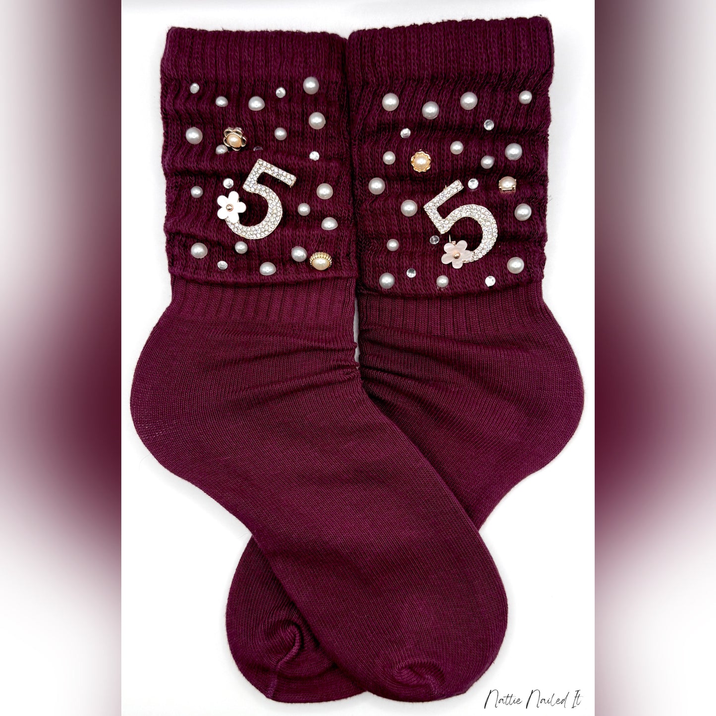 Fine As Wine Charm Socks