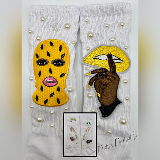 Money Moves Charm Socks