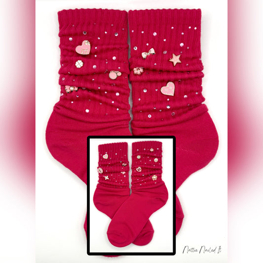 Pink Lady Charm Socks