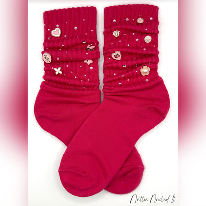Pink Lady Charm Socks