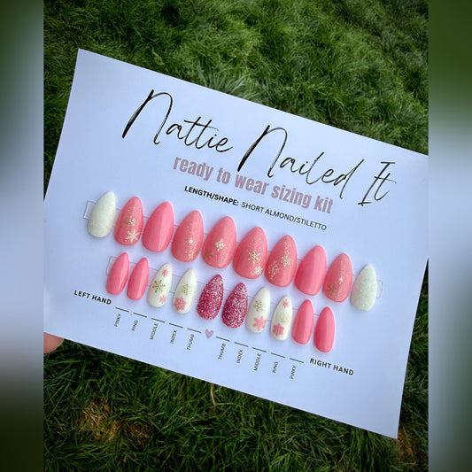 Snow Angel Press On Nails