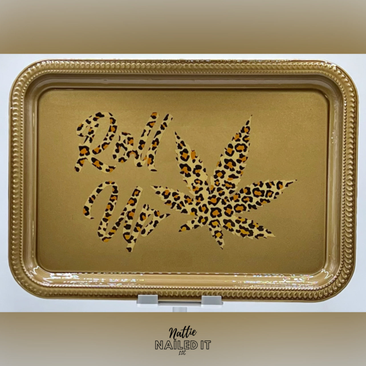 Roll Up Leopard Tray Set