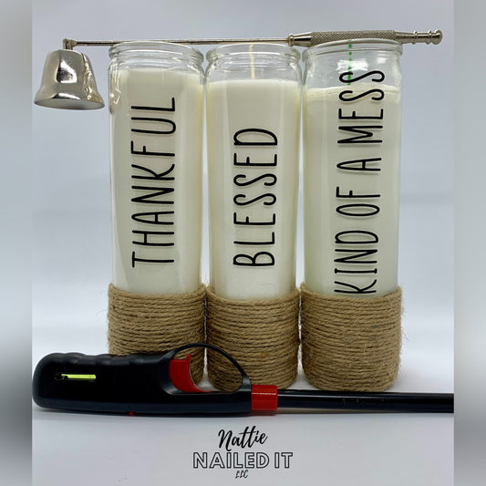 Thankful, Blessed & Kind of a Mess Candle Trio